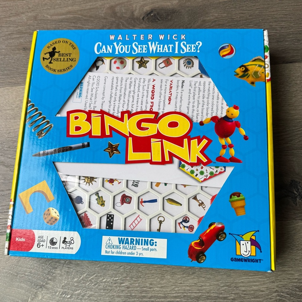 Bundle 3 for $10 Bingo Link Kids game for recommended ages 6+